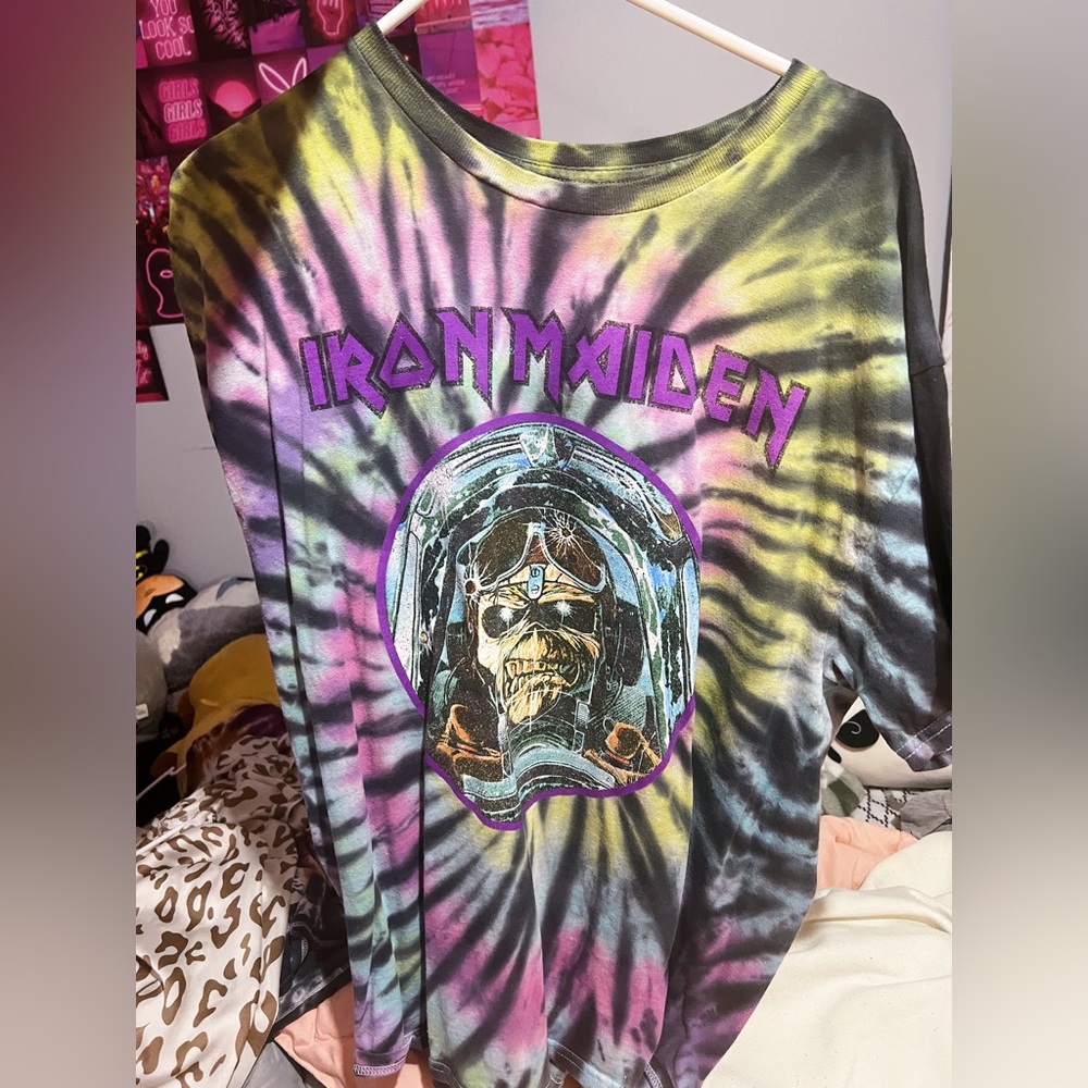 Baggy oversized boyfriend fit tee Tye Dye band
